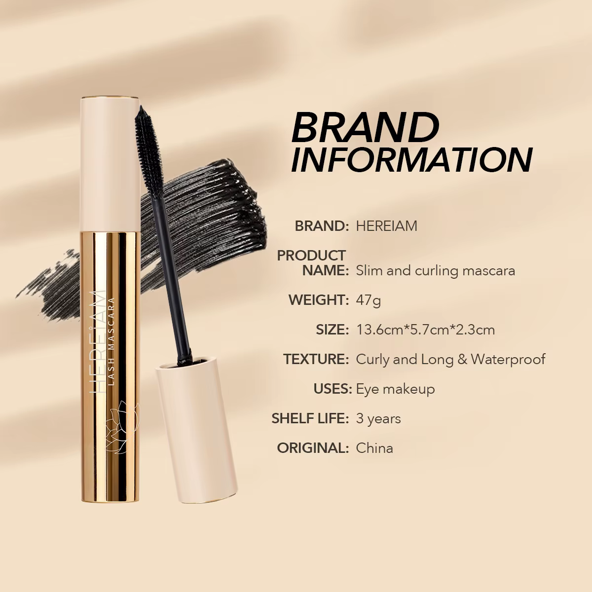 IMAGIC – Mascara 4D en Fiber de soie noire