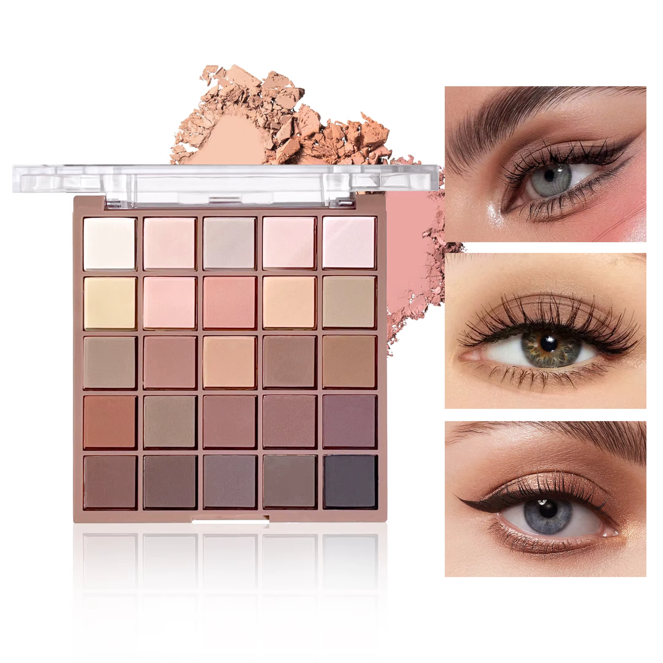 Palette de Fards à Paupières en 25 Couleurs
