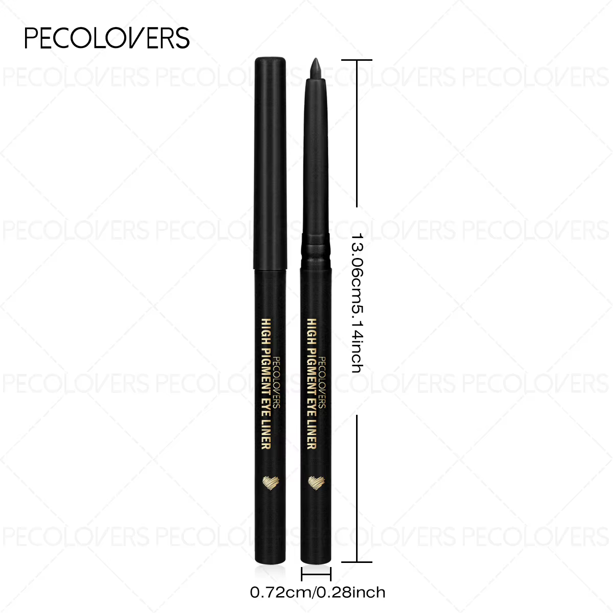 1 stylo gel pour eye-liner imperméable pour tous les types de peau