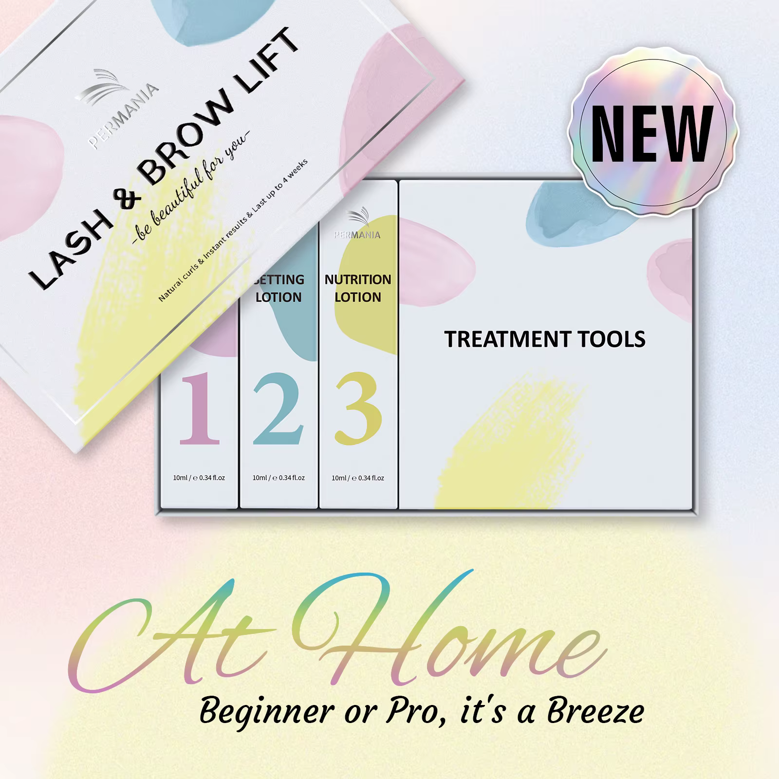 PERMANIA nouveau Kit de levage de cils Kit de stratification des sourcils facile à appliquer