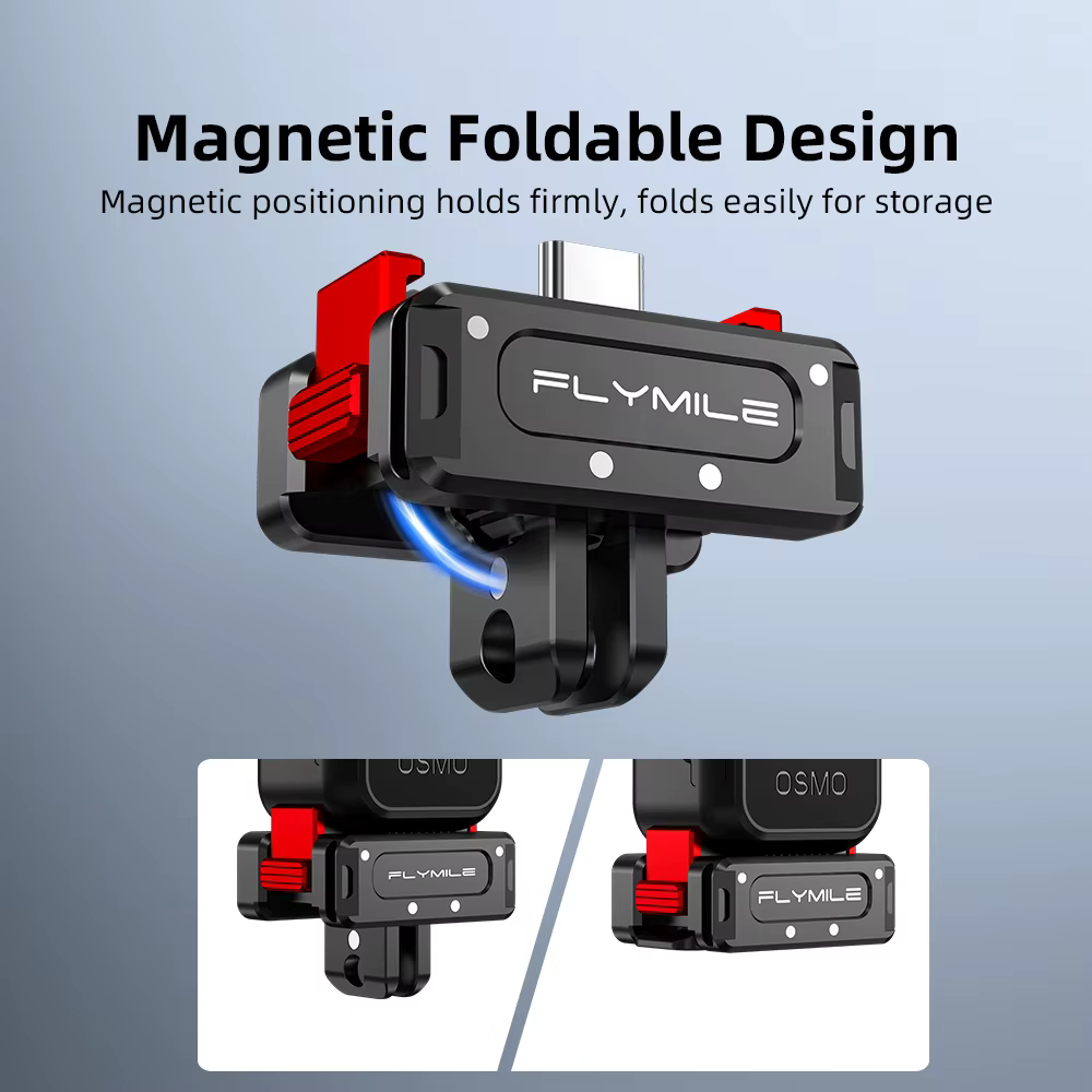 Base de charge à dégagement rapide Flymile pour DJI OSMO Pocket 4P/4/3, adaptateur de montage multifonctionnel en métal, base de bureau, accessoire