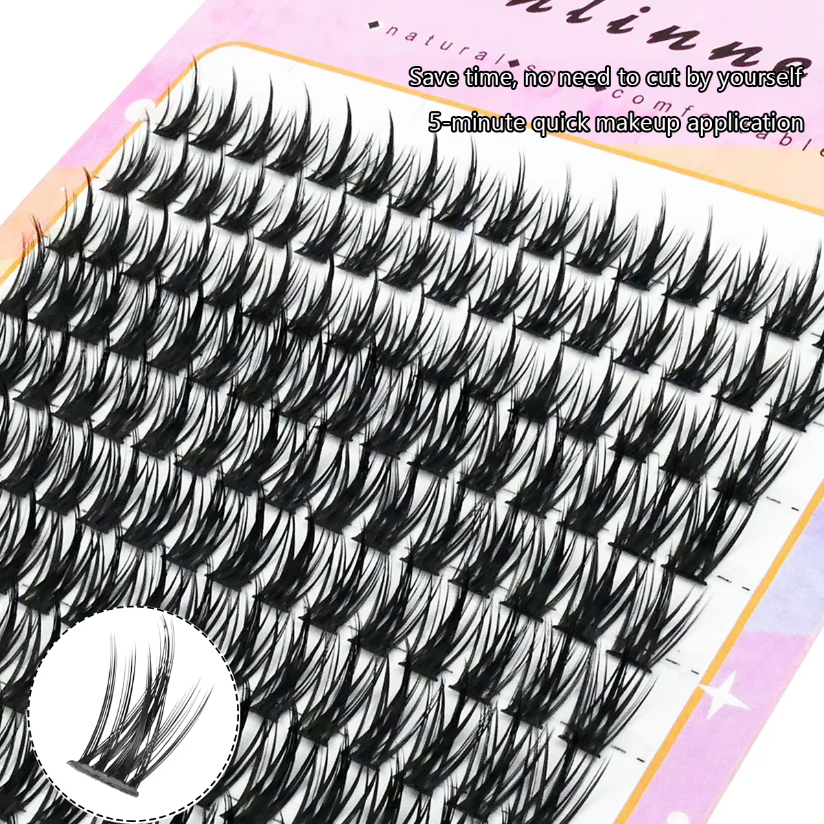 Faux cils en grappe à grande capacité