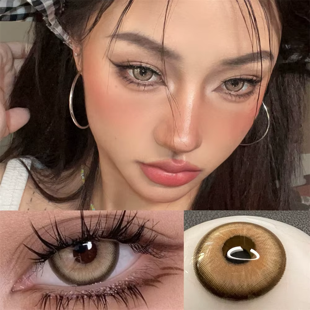 7197 lentilles de Contact colorées pour les yeux 1 paire Cosplay Prescription pour myopia0-800 degrés