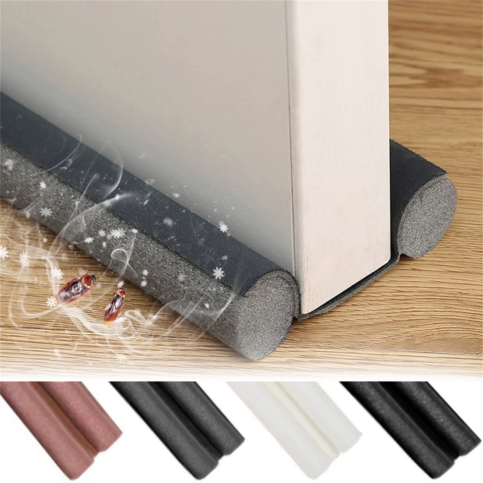 Bouchon de tirage de porte 36 pouces, bloqueur de bruit sous la porte, bloqueur de brise de fenêtre, balayage de porte réglable, scelleuse de fenêtre