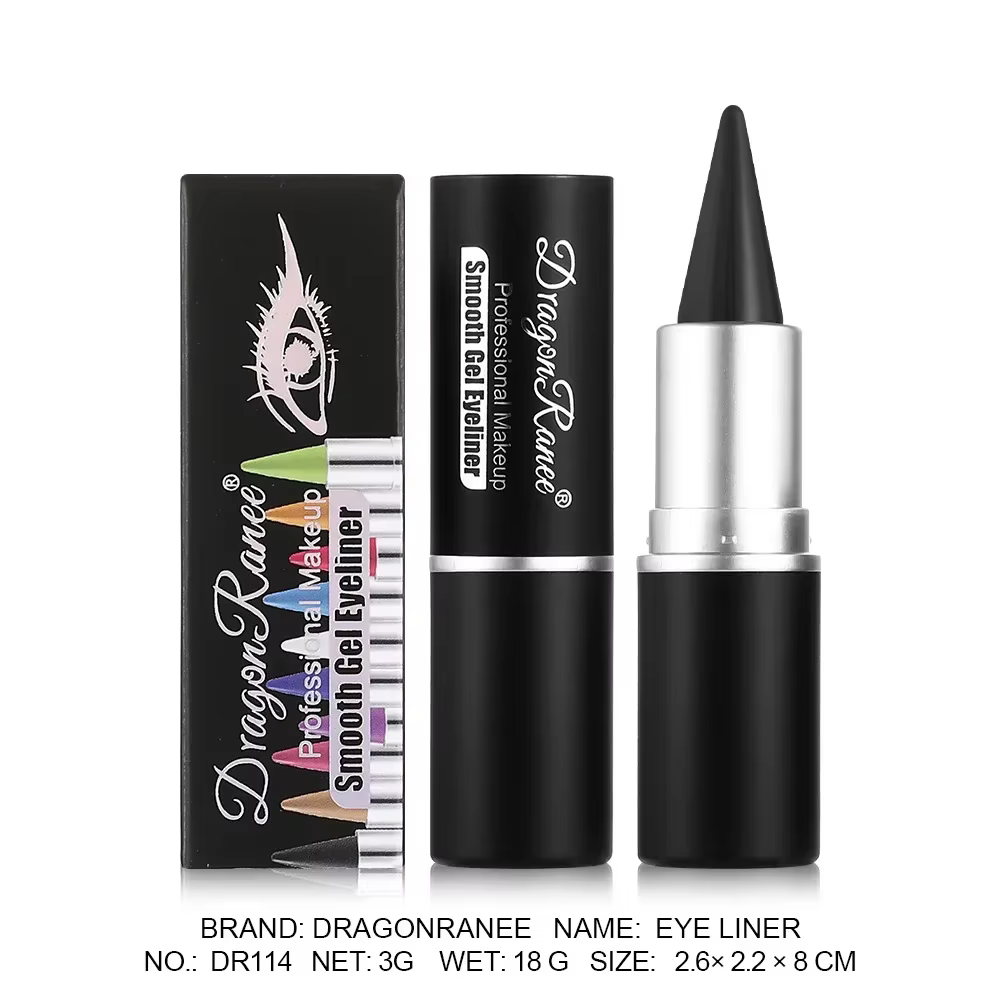 Stylo crème Eyeliner de couleur noir mat violet