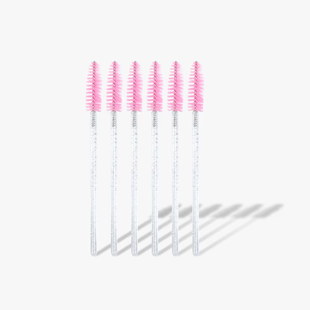 Nouveau Mascara Pailleté Rose avec Brosse