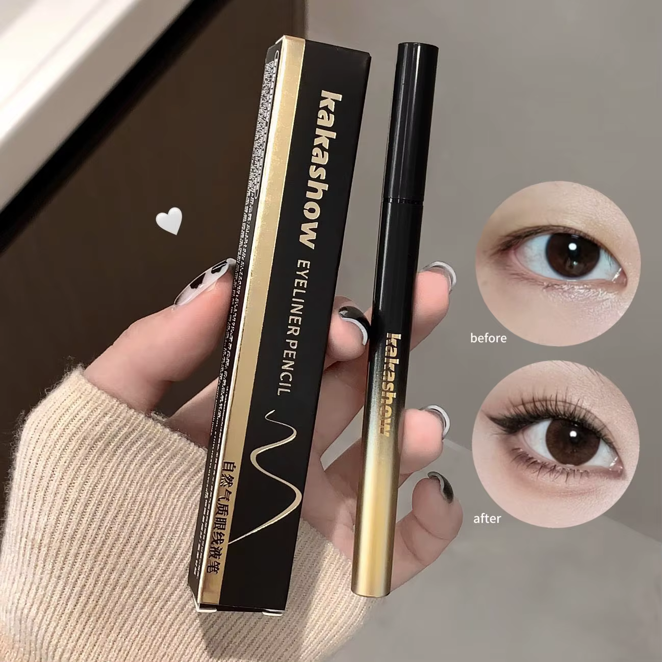 1 stylo eyeliner liquide noir