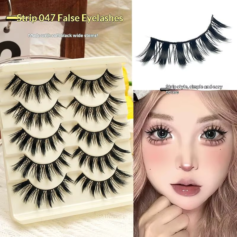 5 paires de faux cils Manga