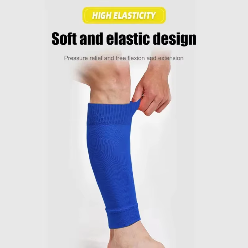 1 paire de chaussettes de Football, accessoires de Football, attelle de jambe, manches, chaussettes de Sport respirantes, protège-tibia pour enfants et adultes, Protection des mollets