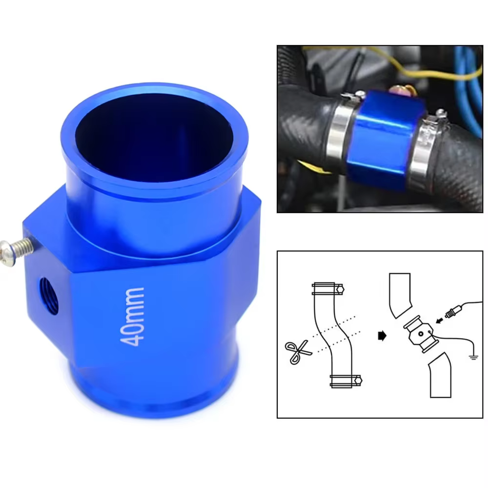 Jauge de température d'eau pour radiateur, capteur de tuyau de Joint 42mm 40mm 38mm 36mm 34mm 32mm 30mm 28mm 26mm adaptateur de tuyau