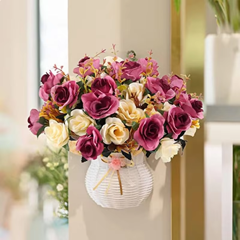 Rose de mariage fleur artificielle florale tombe fête à la maison 1 bouquet décor fausse fleur maison décoration de mariage accessoires