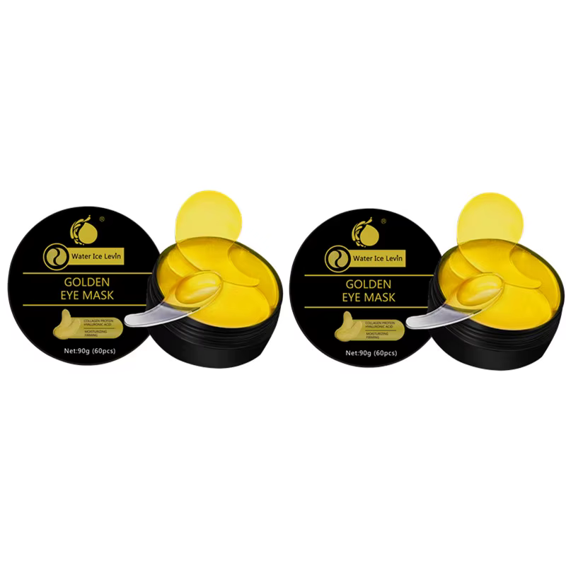 Masque pour les yeux dorés contient du collagène et de l'aloe vera - Patch hydratant hypoallergénique adapté à tous les