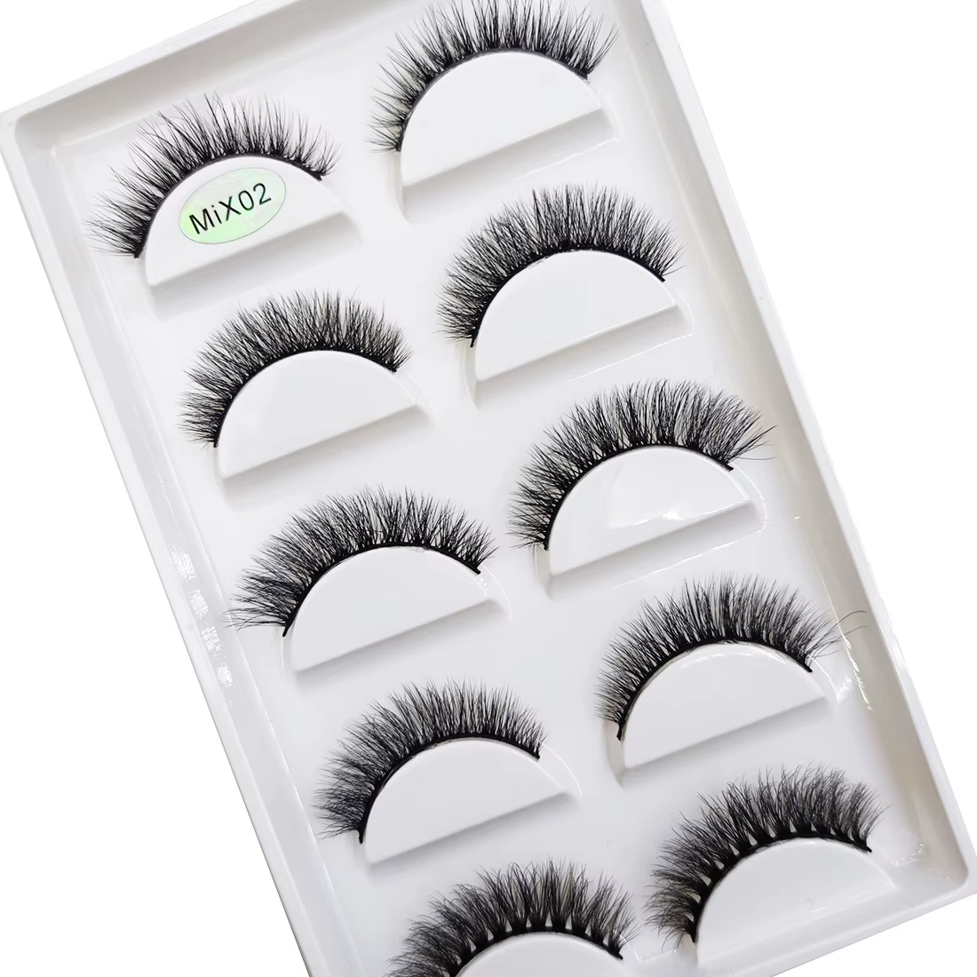 Nouveau 5 paires naturel 3D Faux Cils Maquillage vison