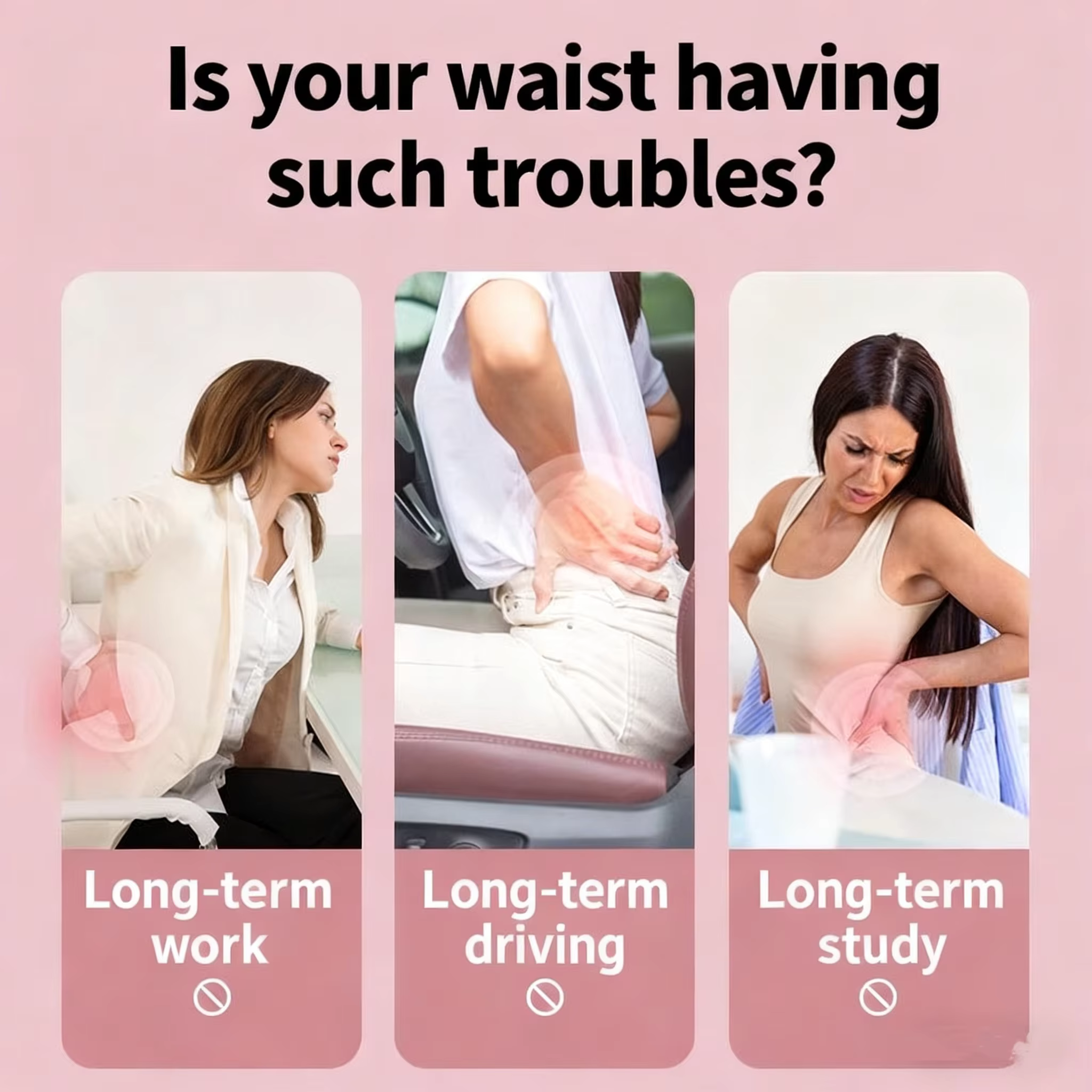 Masseur lombaire de soutien dorsal, relaxant vertébral, civière de traction lombaire pour le soulagement des douleurs dorsales, corrige la posture et favorise la relaxation de la taille