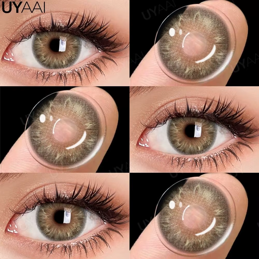 UYAAI NOUVEAU Lentilles de Contact Colorées Beauté Bleues Cosmétiques Maquillage des Yeux