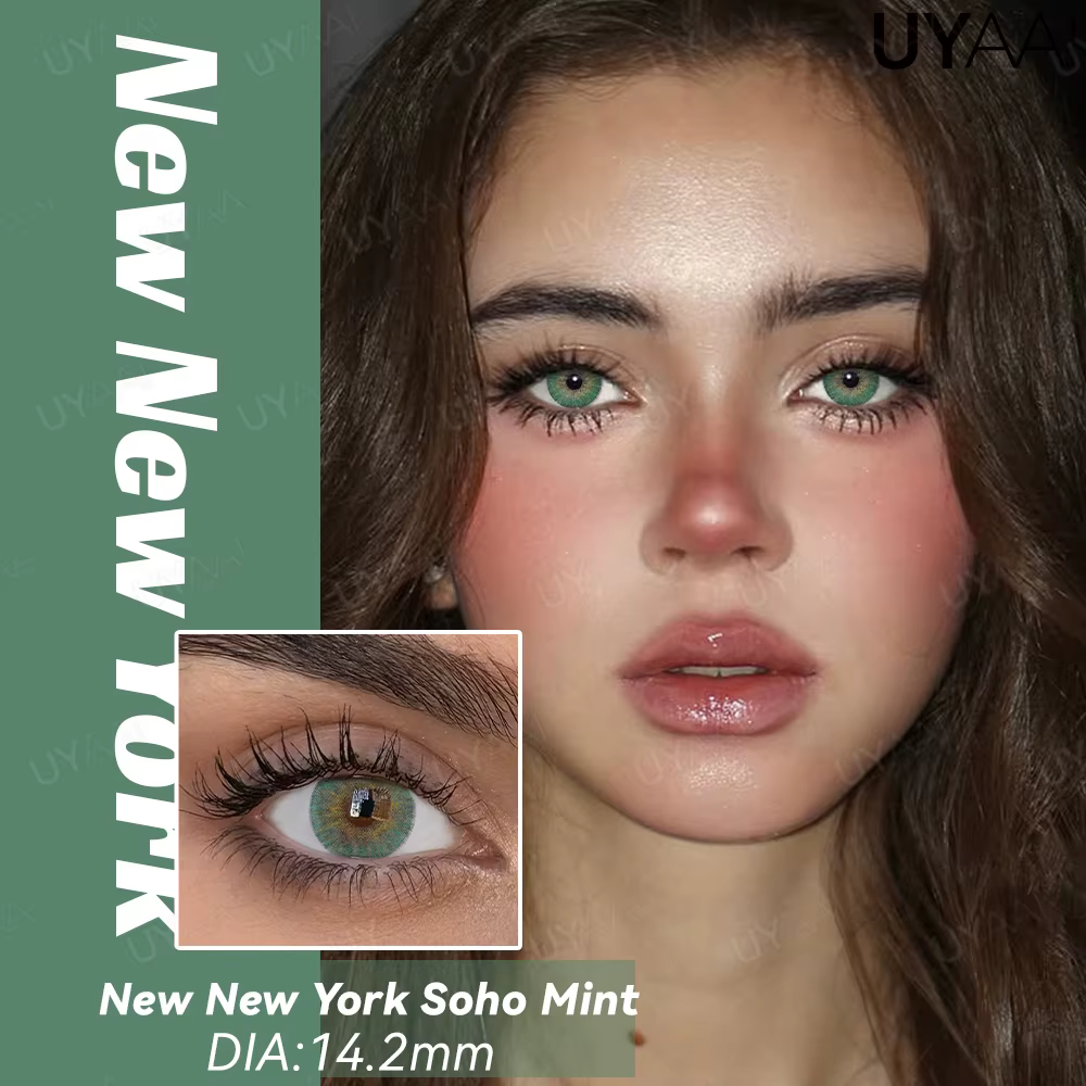 UYAAI élèves colorés pour les yeux gris aspect naturel Contacts