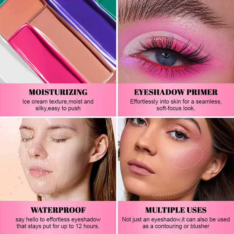 Base de maquillage pour paupières grasses