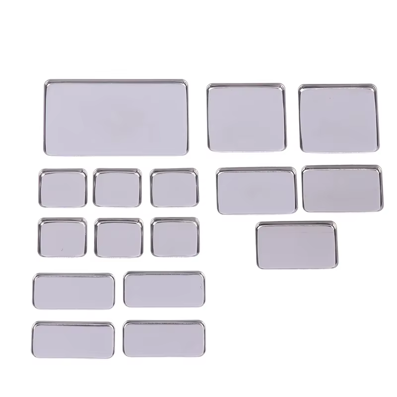 1/2/3/4/6 pièces poêles de fard à paupières vides Palettes de maquillage Palette carrée vide étuis en aluminium casseroles pour poudre