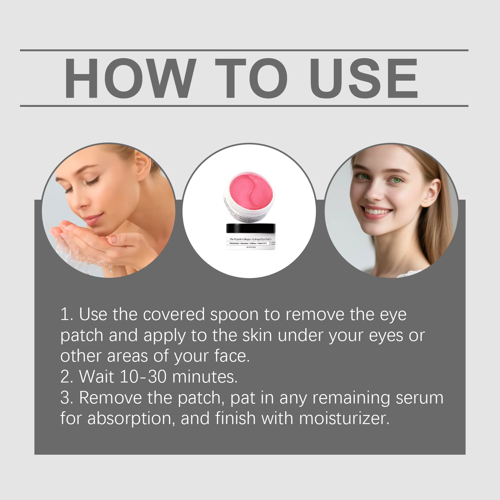 Masque pour les yeux, soins de la peau