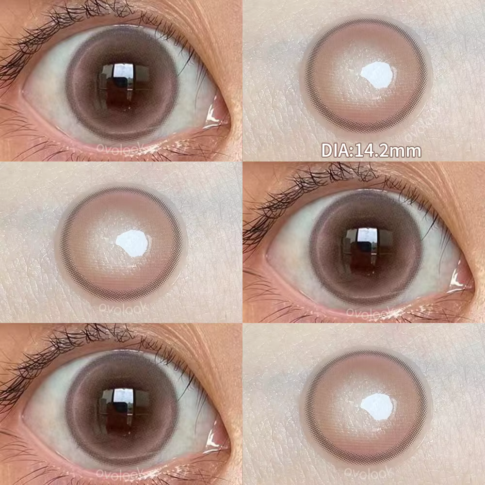 Lentilles de couleur pour les yeux rose