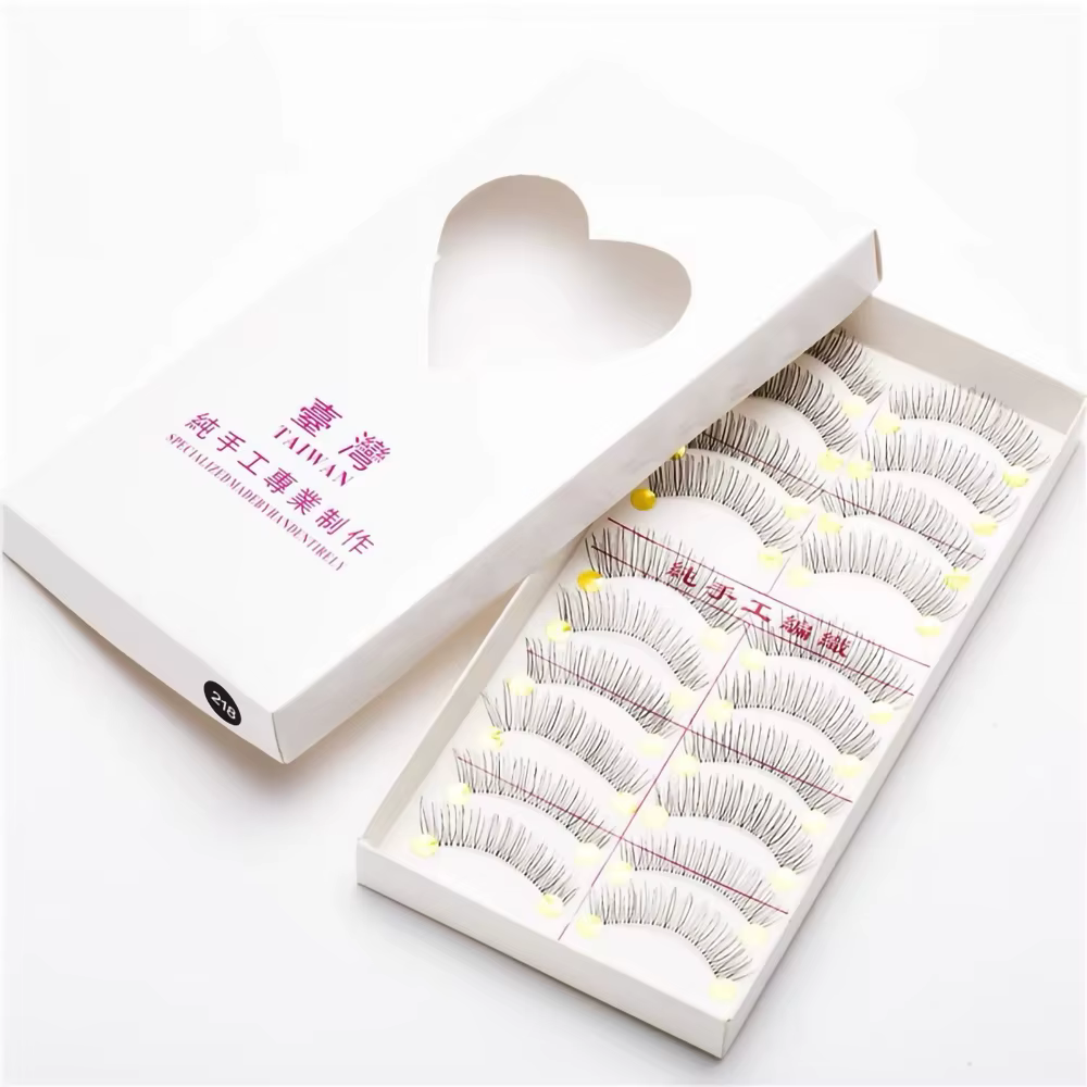 10 paires de Faux Cils longs naturels faits à la main Maquillage