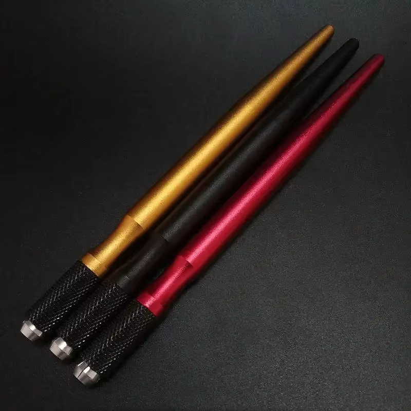 Stylo de tatouage manuel en alliage d'aluminium pour sourcils