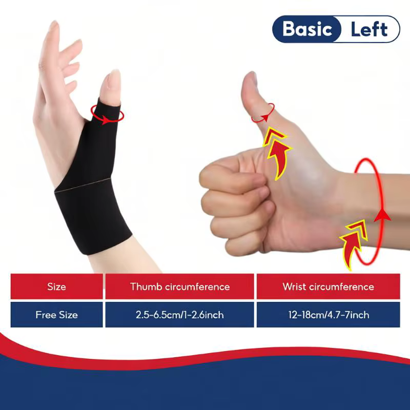 Attelle de poignet avec support pour le pouce, support de poignet flexible pour soulager la douleur des doigts chez les patients atteints d'arthrite