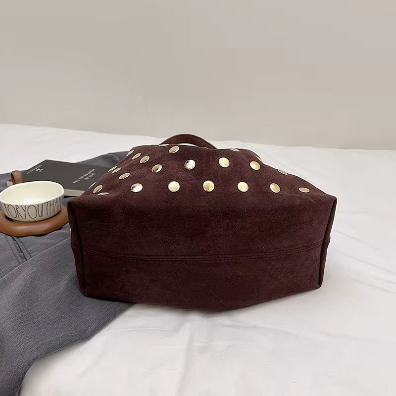 Sacs à bandoulière en Faux daim pour femmes, sacs à main Vintage à paillettes, Style italien, fourre-tout décontractés de grande capacité, paquets féminins