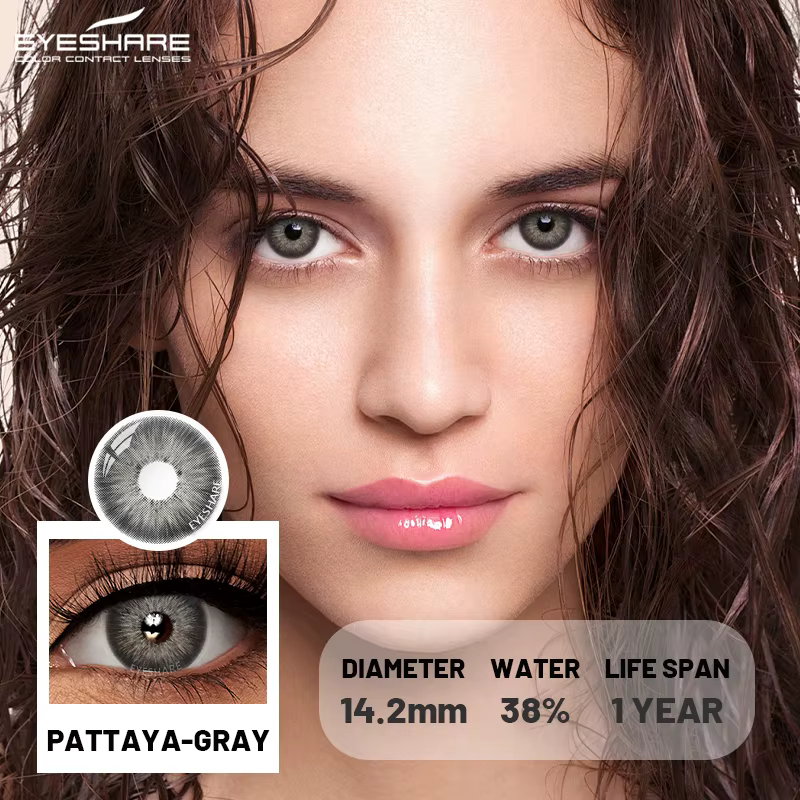 AMARA 1 paire de lentilles de contact de couleur bleue naturelle pour femmes