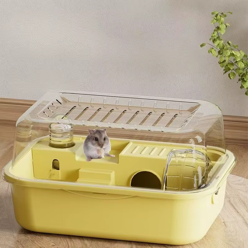 Cage à Hamster anti-mastication, grands accessoires pour Hamster, Cages et habitats, dessus ouvrable avec feuilles acryliques solides construites