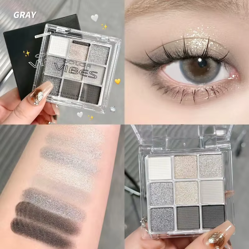 Palette de fards à paupières à paillettes