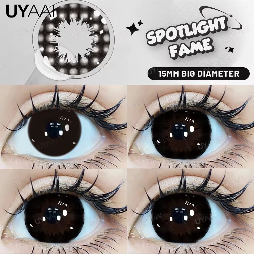 UYAAI lentilles noires à gros yeux