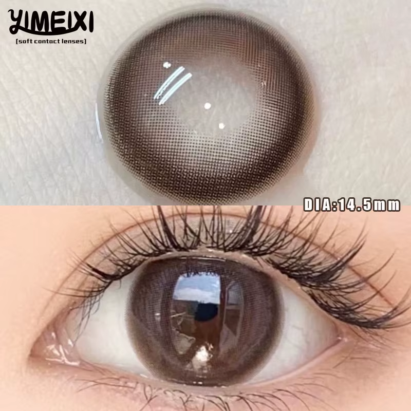 YIMEIXI 1 paire de lentilles noires à grands yeux 14.5MM