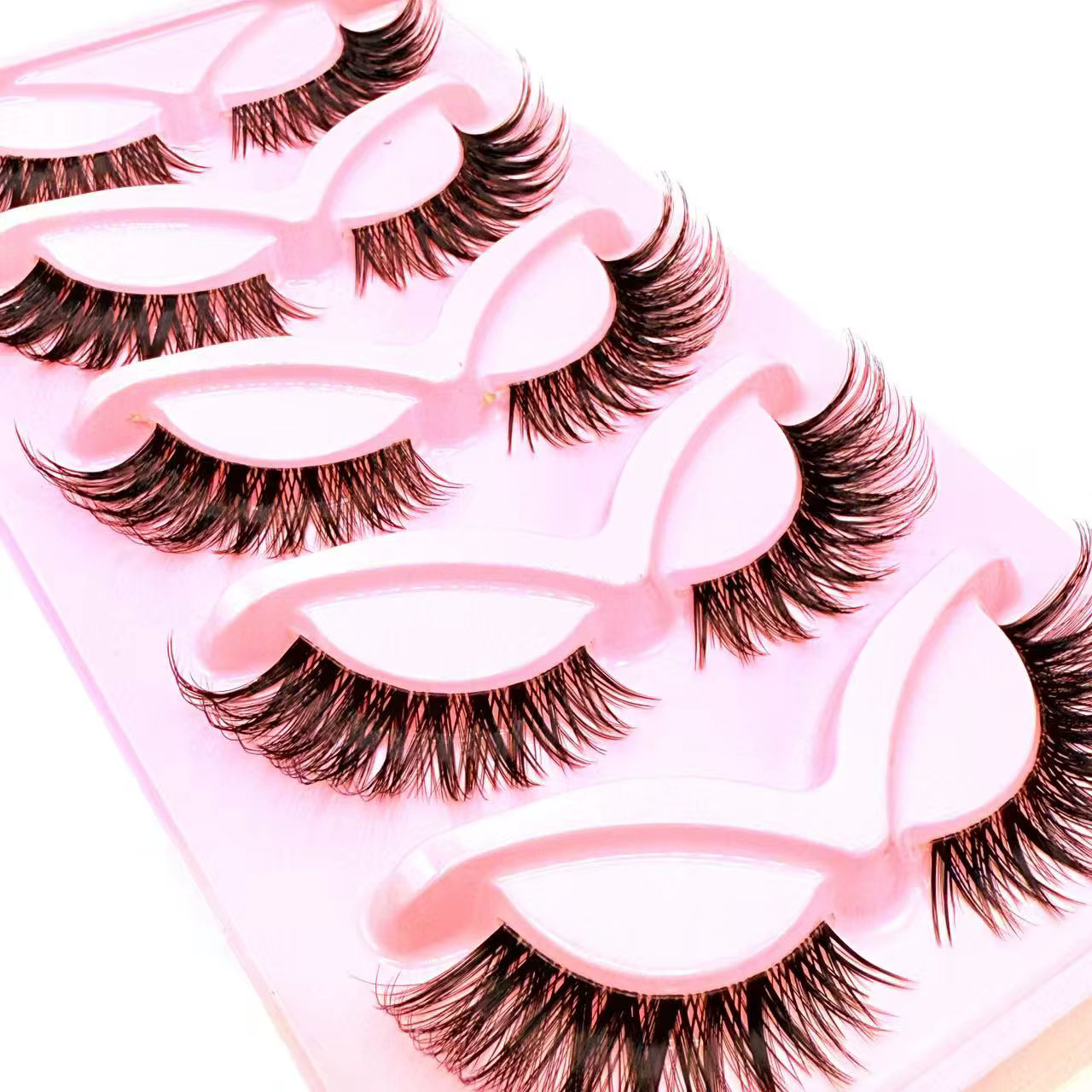 5 paires de faux cils dramatiques