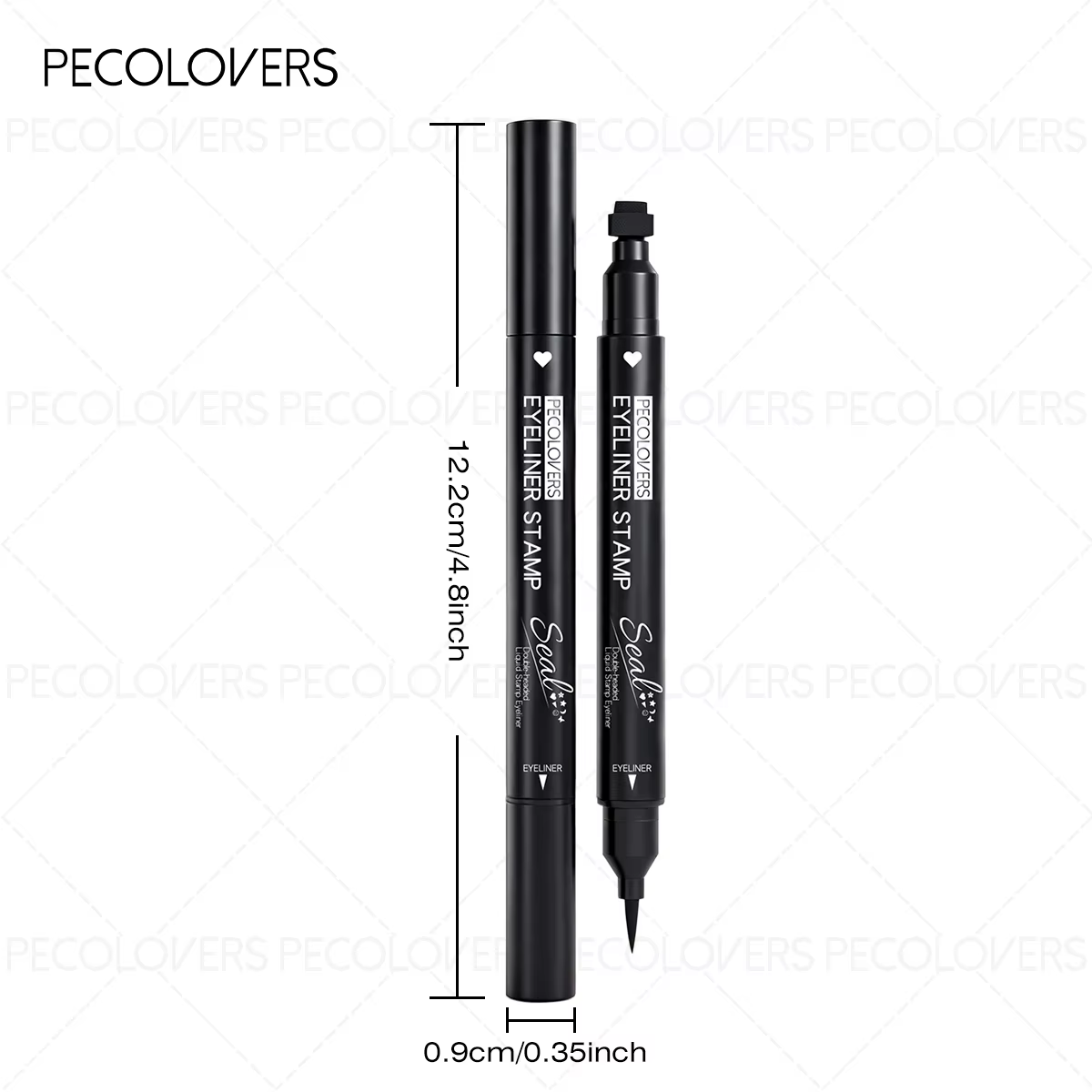 1 eyeliner liquide pour la Saint-Valentin (avec tampon) - Formule imperméable