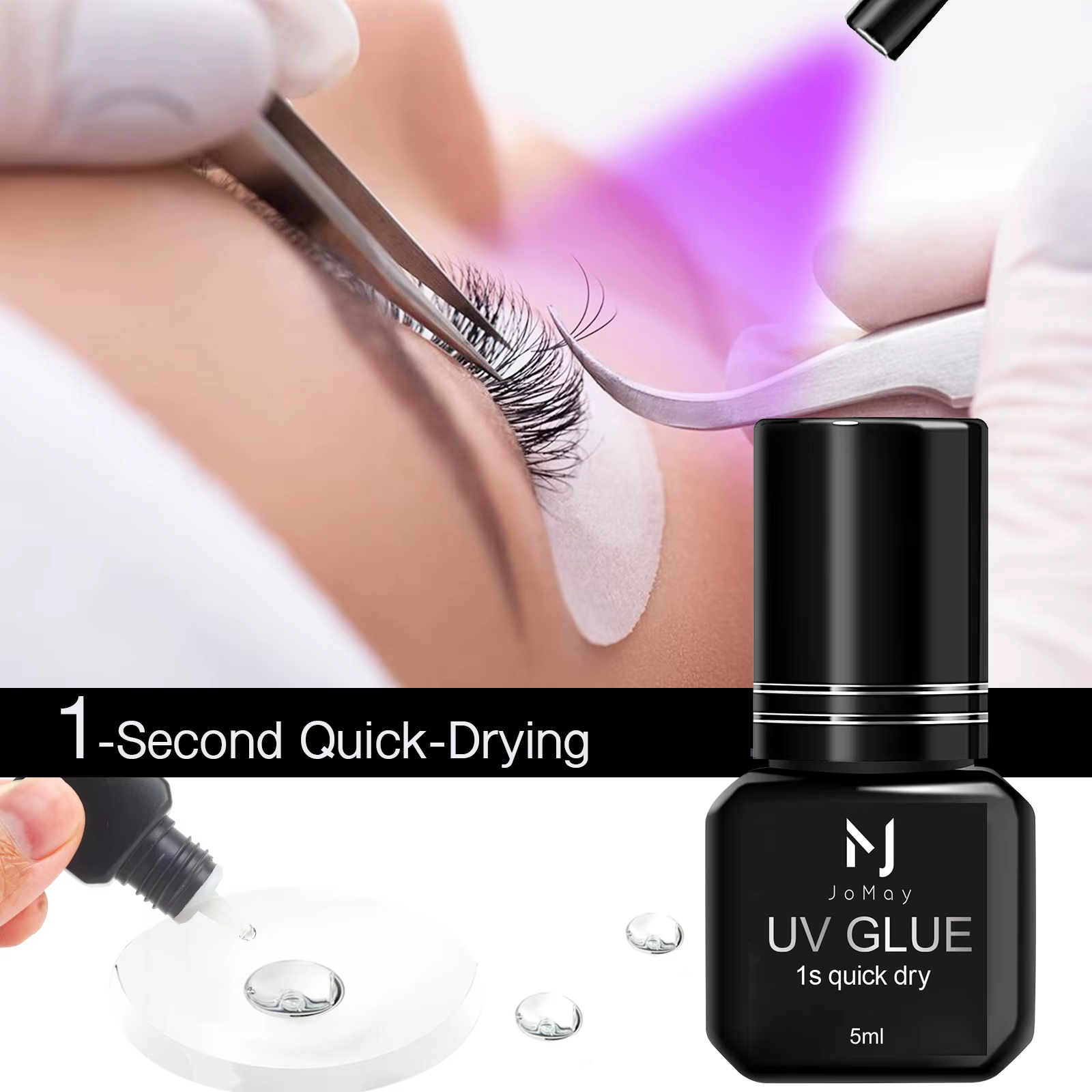 Colle UV pour cils, outils de maquillage