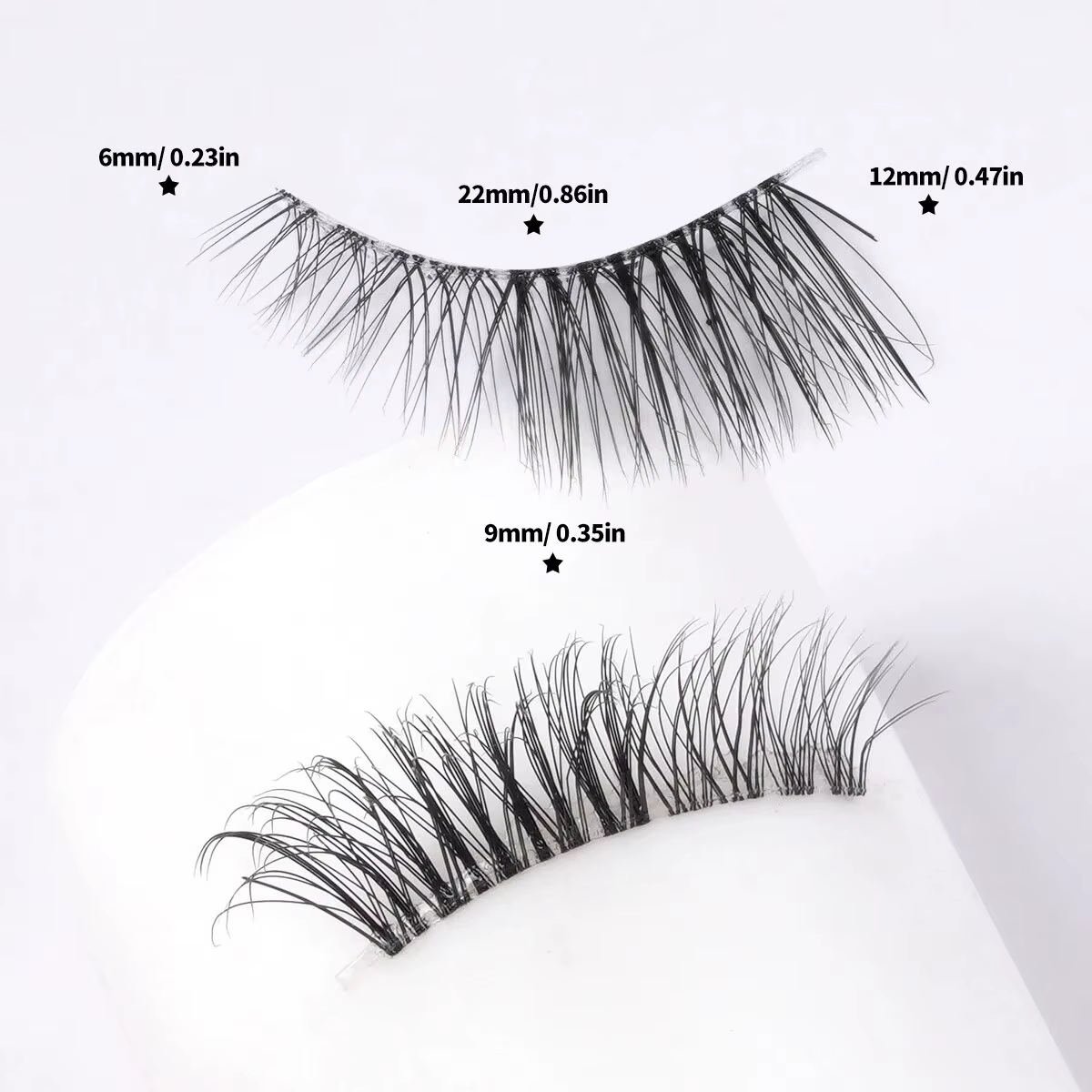 MAGEFY 5 paires demi faux cils Manga