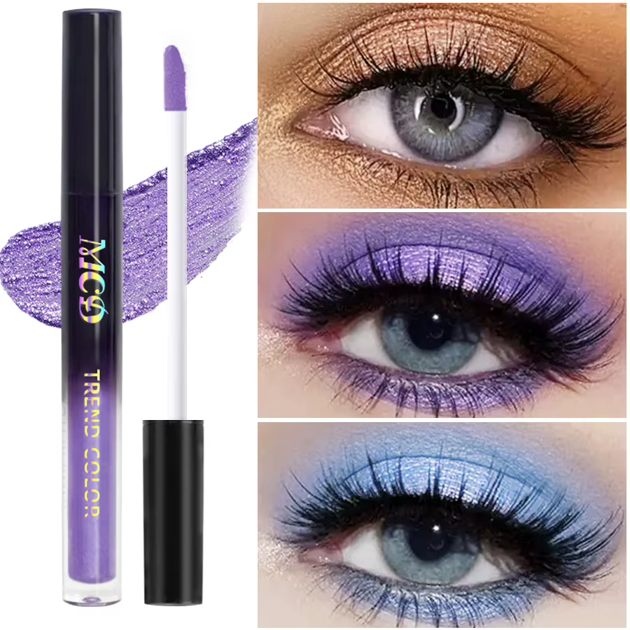 Palette de fards à paupières liquides imperméables à 13 nuances – Ensemble de maquillage haute brillance