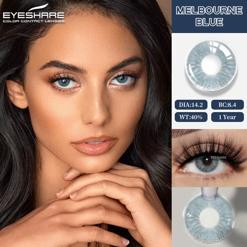 EYESHARE 1 paire de lentilles de contact de couleur naturelle belles pupilles
