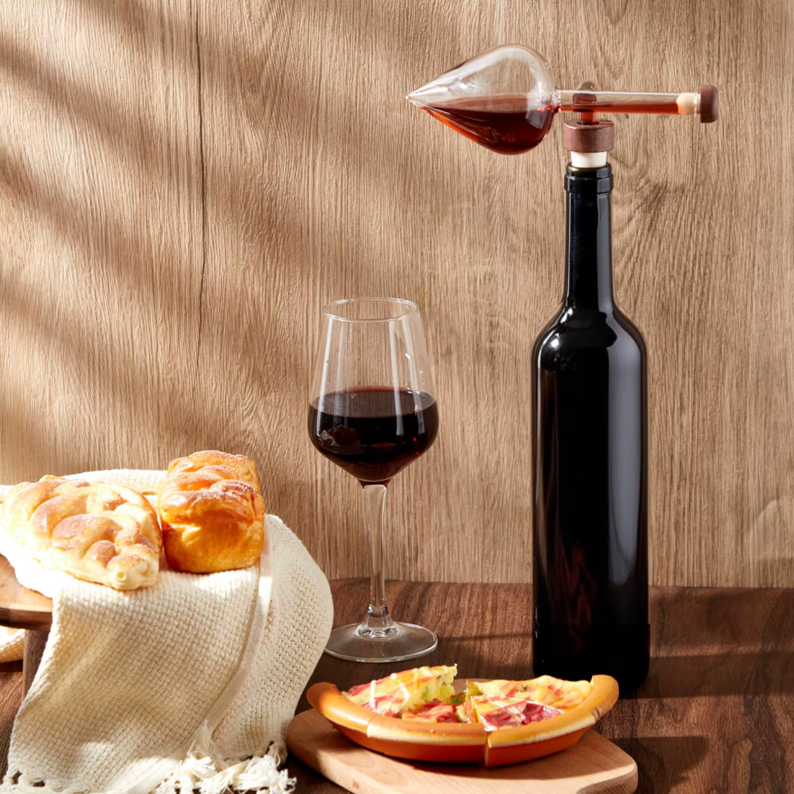 Carafe à aérateur de vin, verseur d'aérateur rouge et blanc, rend vos vins, goûter un meilleur, un Design italien, un whisky et des esprits, Gif