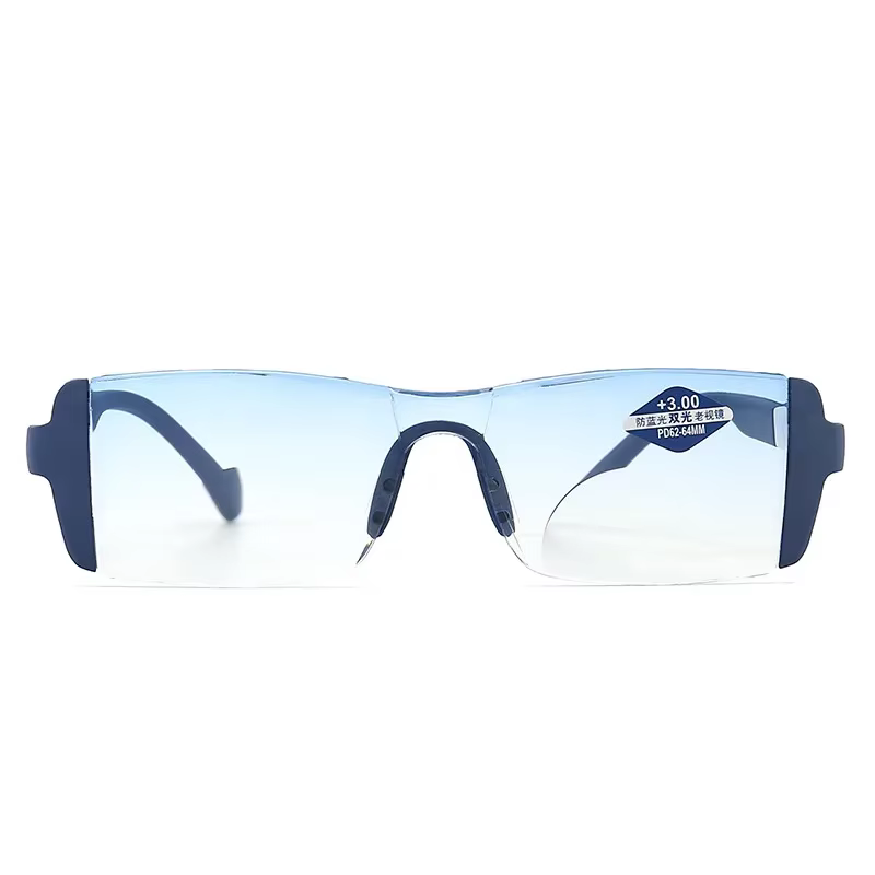Lunettes de lecture bifocales, lunettes de presbytie tendance, lunettes pour la vue de près et de loin +1.0 à +4.0, anti-lumière bleue, lunettes pour hommes, transparentes