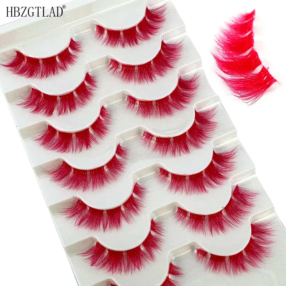 Cils de couleur rose Manga