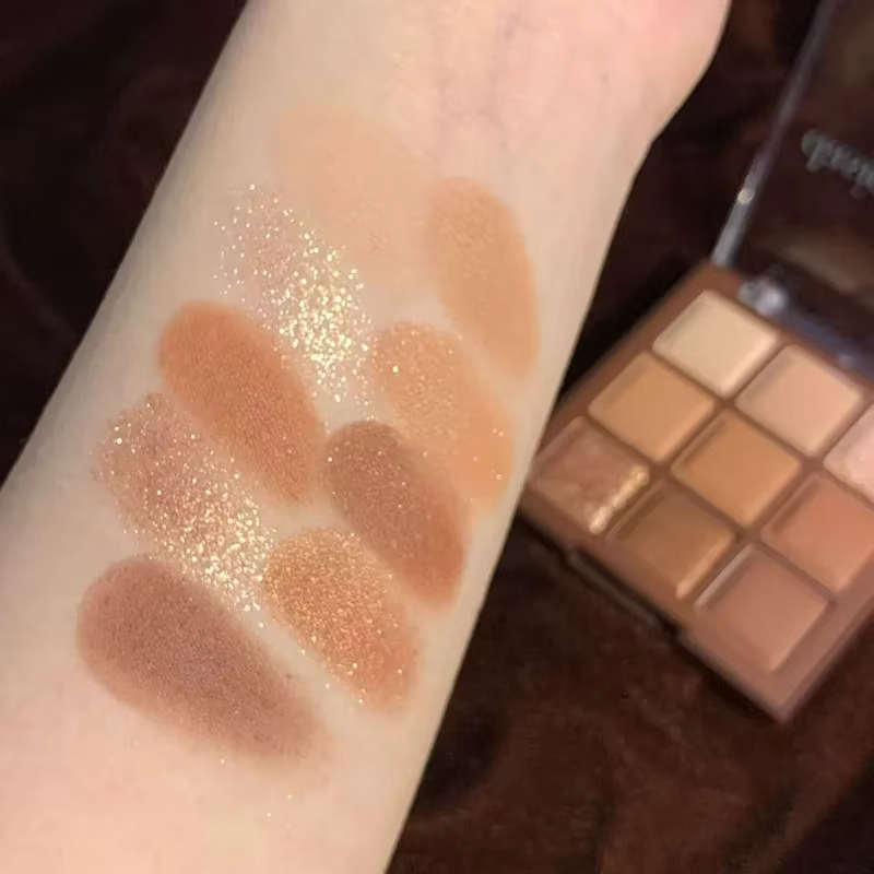 Palette de fards à paupières chocolat 9 couleurs