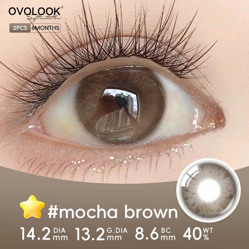 2pcs/paire beauté élèves rose lentilles de Contact pour les yeux nouvelle couleur naturelle