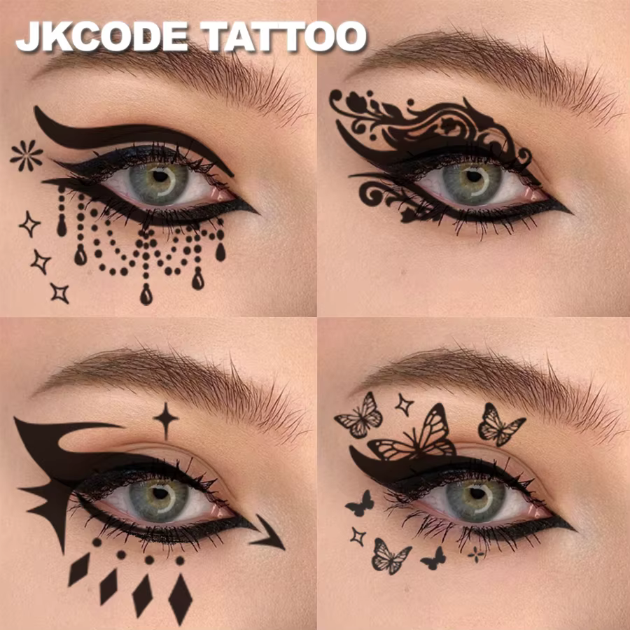 Autocollants de tatouage pour les yeux Ramadan-Party-Eye Shadow - 4 types de kits de fards à paupières