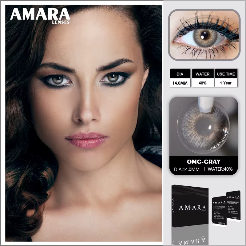 AMARA LENSES-Contacts pour les yeux bruns, belle pupille, série OMG