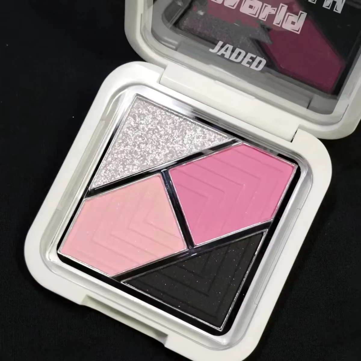 4 couleurs Palette d'ombres à paupières mat paillettes vert fard