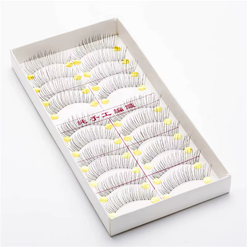 10 paires de Faux Cils longs naturels faits à la main Maquillage