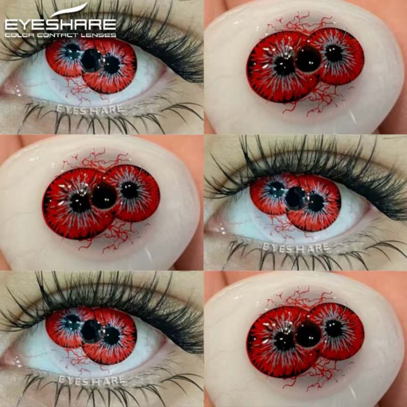 EYESHARE 1 paire de lentilles de Contact de couleur Cosplay pour les yeux