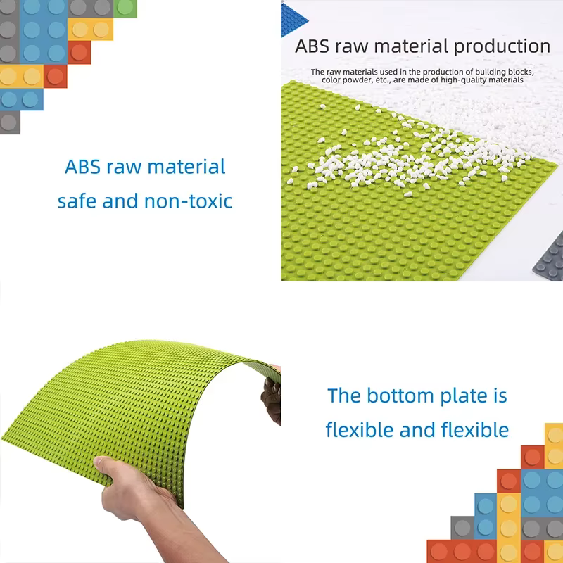 Plaques de base classiques 32x32, 16x32, 16x16 points – Briques de construction, plaques de base DIY en plastique, jouet de construction